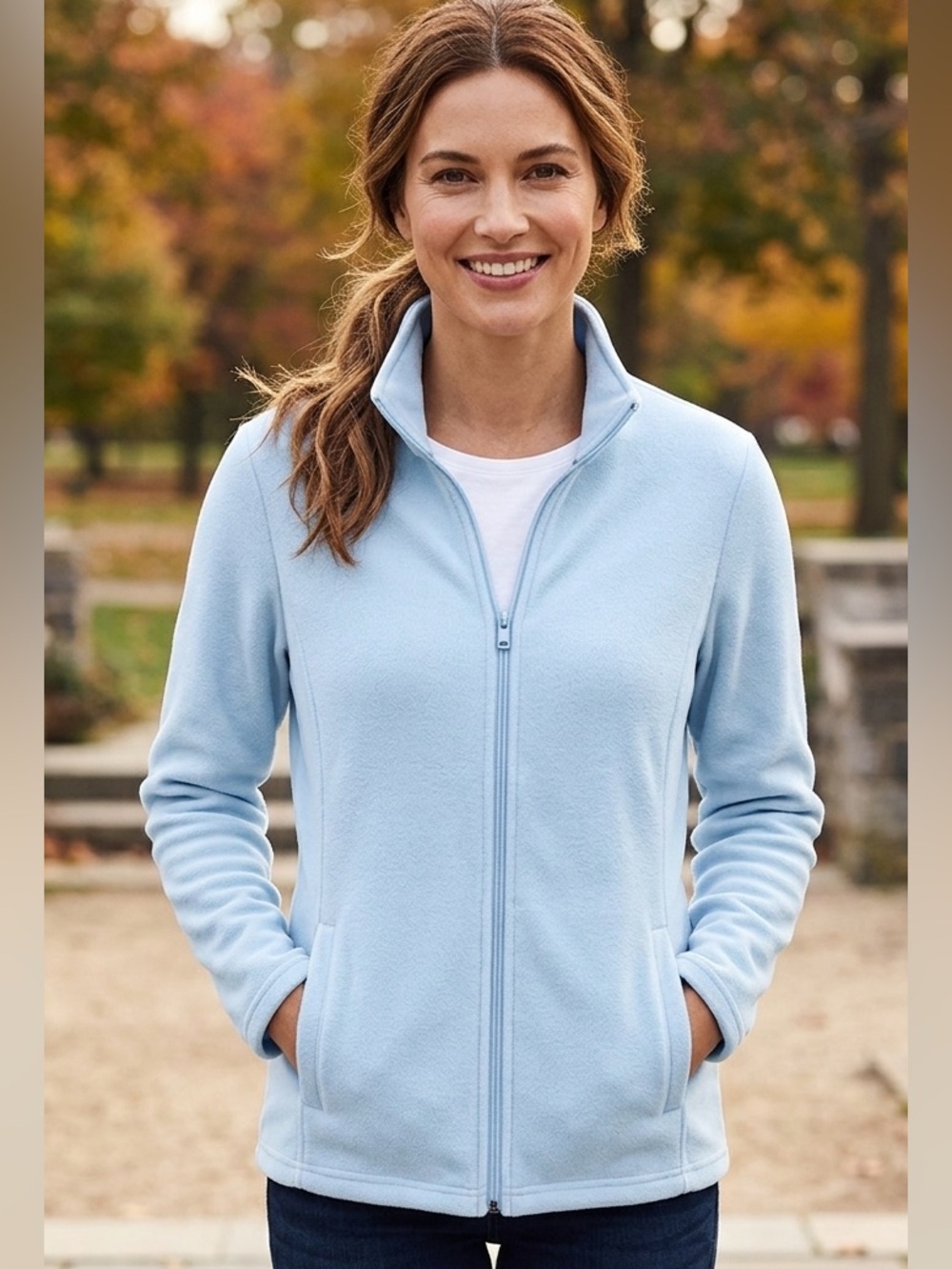 Lands' End Fleece Jacket -Full zip Fleece Jacket